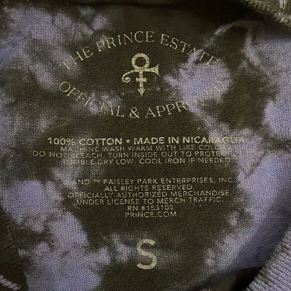 Purple Rain Prince and the Revolution Tie Dye T-Shirt Adult Size Small - Picture 2 of 8